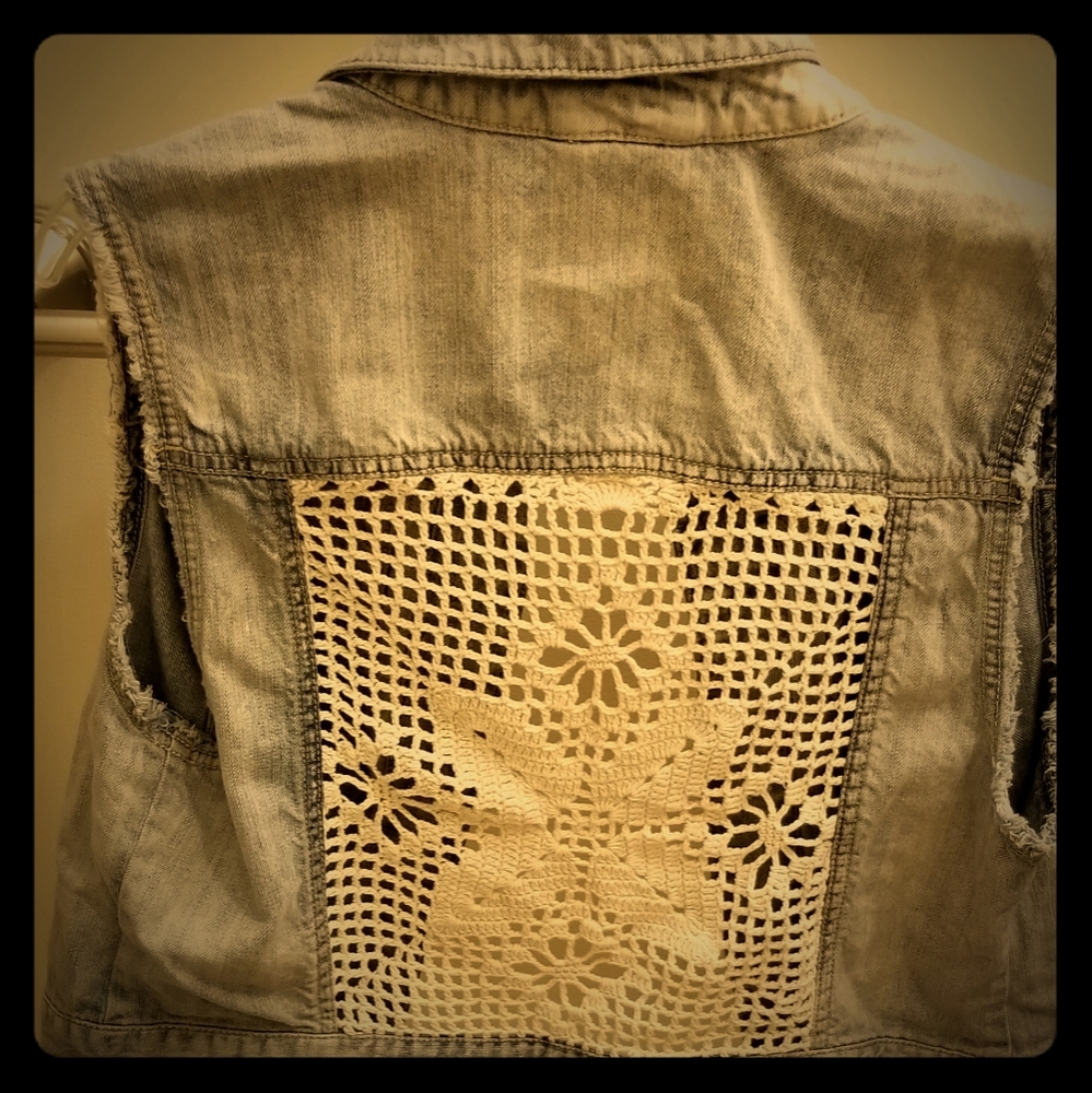 Aeropastale Retro Jean Jacket - sleaveless
